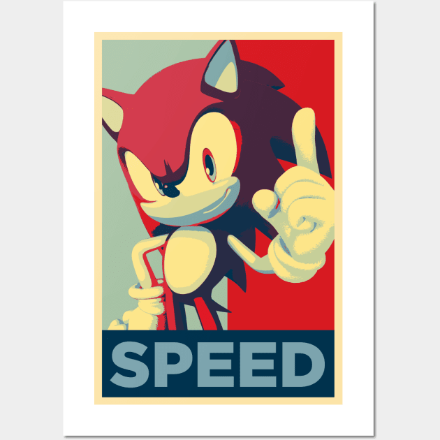 Sonic - Speed Poster Wall Art by A10theHero